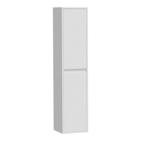 BRAUER Adore armoire de salle de bain - 160x35x35cm - avec 2 portes sans poignée ouvrant à gauche ou à droite mat blanc SW86554