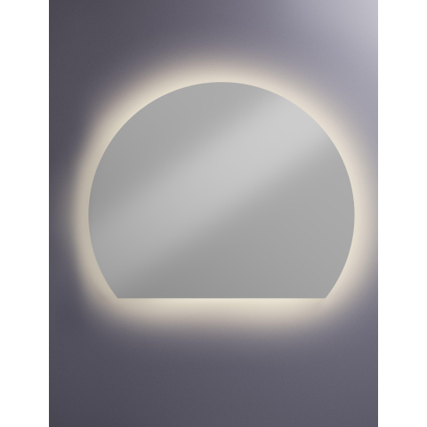 Hotbath &MORE Spiegel - 160x130cm - direct en indirect LED - spiegelverwarming - color changing - dimbaar - met afstandsbediening - zilver SW1246113