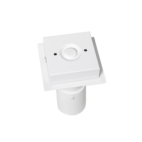 QAZQA Ducha plafonnier de salle de bains - 10x10cm - 1 spot - IP44 - carré - blanc mat SW1187231