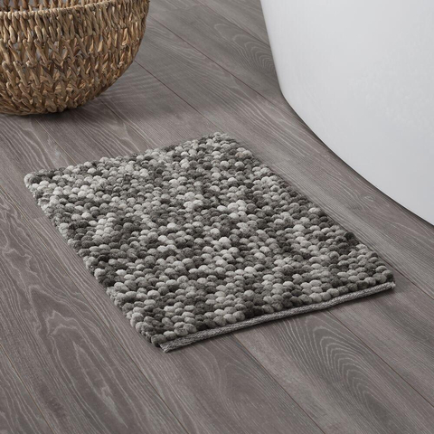 Sealskin Vintage Badmat Polyester 50x80 cm Donkergrijs SW94580