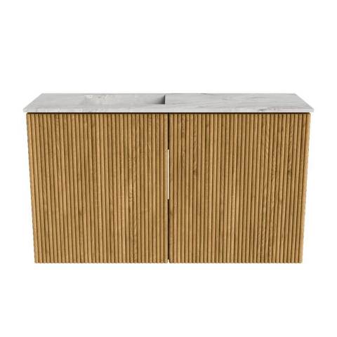 Mondiaz JOYA-DLUX Meuble de salle de bains 70cm - couleur Chêne - Vasque FAYE position Gauche Sans trou de robinet couleur Glace. SW1422019