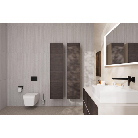 Hansgrohe AddStoris Q closetrolhouder - met planchet - mat zwart SW651131