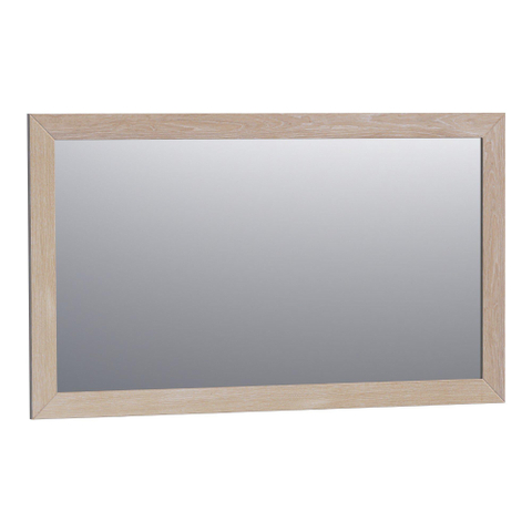 BRAUER Citrine miroir - 120x70cm - rectangulaire - cadre à lamelles chêne blanc SW223459