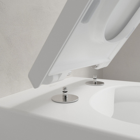 Villeroy & Boch memento 2.0 closetzitting - softclose & - quickrelease - Stone White (mat wit) SW354320