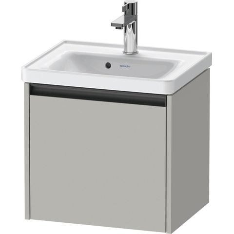 Duravit Ketho.2 Wastafelonderbouwkast - met 1 lade - 48.4x37.5x44cm - met greep antraciet - betongrijs mat SW771783