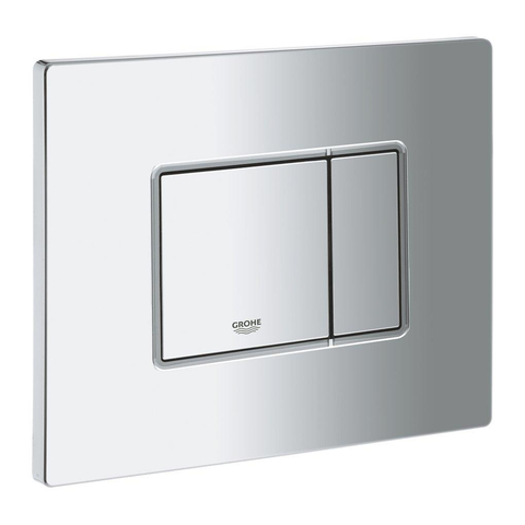 Grohe Skate Cosmopolitan Bedieningsplaat - dualflush - horizontaal/verticaal - kunststof - chroom 0720001