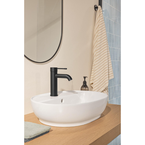GROHE Essence wastafelkraan - s-size - met klikwaste - mat zwart SW1477622