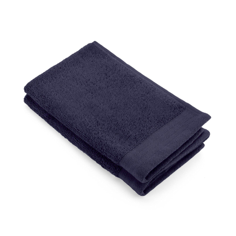 Walra Soft Cotton Gastendoek set van 2 30x50cm 550 g/m2 Navy OUTLETSTORE STORE32751