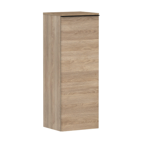 Hansgrohe Xelu Q Armoire mi-haute - 106.5x40x35cm - 1 porte - poignée noir mat - fermeture amortie - charnière à gauche - natural oak SW995228