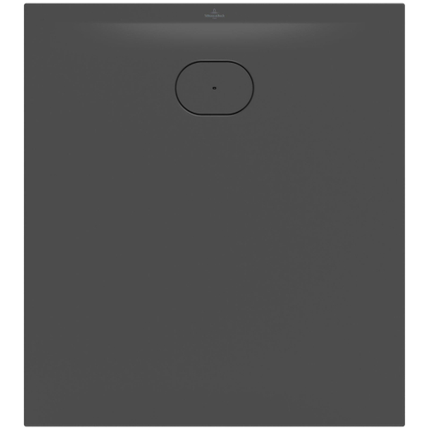 Villeroy & Boch Ecora douchebak - 100x90x3.5cm - afvoer korte zijde - anthracite (antraciet) SW1558967