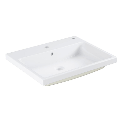 Grohe Cube keramiek lavabo - 60.5x49x14.6cm - rectangulaire - encastré - blanc SW205855