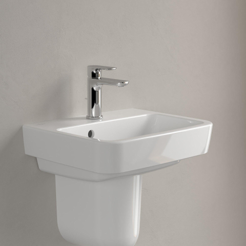 Villeroy & Boch O.novo fontein - 45x37cm m.1 kraangat - met overloop - White Alpine (glans wit) SW448466