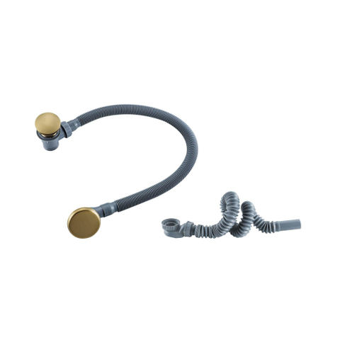 Fortifura Calvi badafvoercombinatie - met klikwaste - PVD - geborsteld messing (goud) SW696232