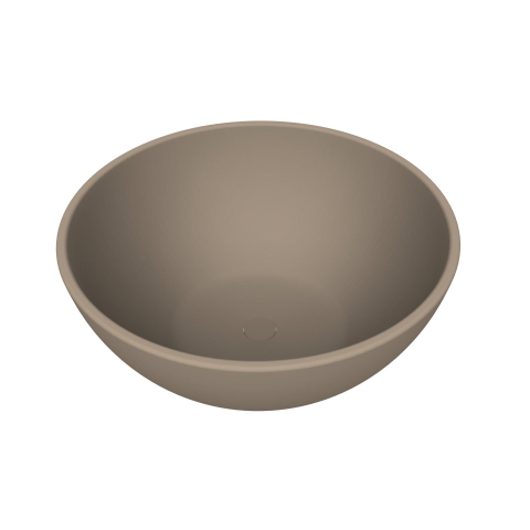 Arcqua Prince waskom - opbouw - rond - 38cm - mat truffel SW1209110