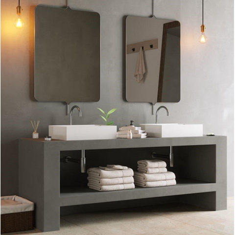 Ideavit Solidbliss wastafel - 50x40x12cm - zonder kraangat - wit SW704525