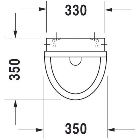 Duravit Starck 3 Urinoir afzuigend - met achterinlaat - met bevestiging - wit 0314803