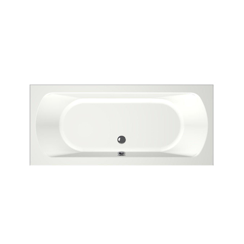 Xenz Lagoon Baignoire duo - 170x75x53 - bonde Centrale - acrylique - blanc mat SW102940