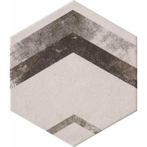 Cir Miami Vloer- en wandtegel hexagon 24x28cm 10mm R10 porcellanato Mix Esagonia SW295221