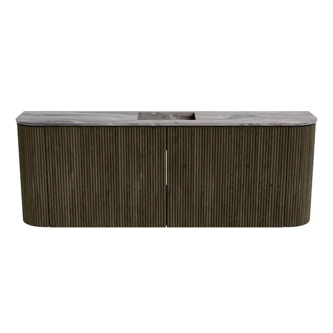 Mondiaz JOYA-DLUX 113.2cm toiletmeubel - ronding links en rechts kleur Shadow - Wastafel FAYE positie Midden 1 kraangat kleur Sombra. SW1425249