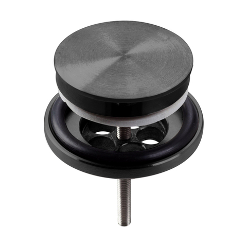 Clou Mini Wash Me plug met afdekkap gunmetal geborsteld PVD SW1108687