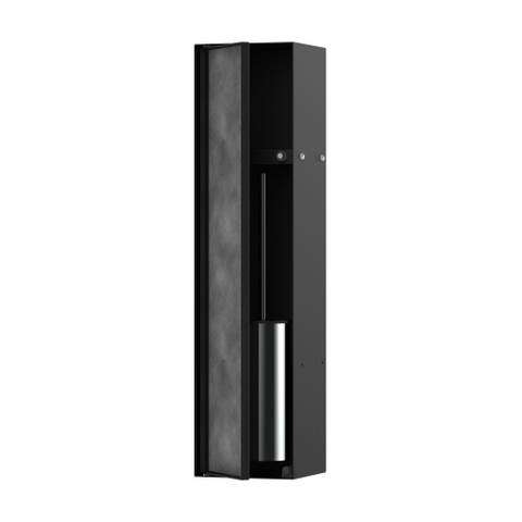 Hansgrohe XtraStoris Rock Porte-brosse WC - tablette - porte carrelable - noir mat SW1590297