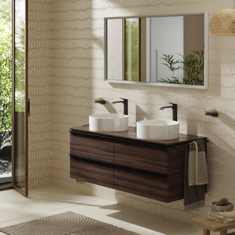 Hansgrohe VIVENIS 1 greeps wastafelkraan - 250 zonder afvoer - mat zwart SW642507