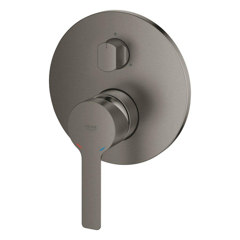 Grohe Lineare Afbouwdeel - voor inbouw mengkraan - 3 functies omstelling - brushed hard graphite (antraciet) SW523747