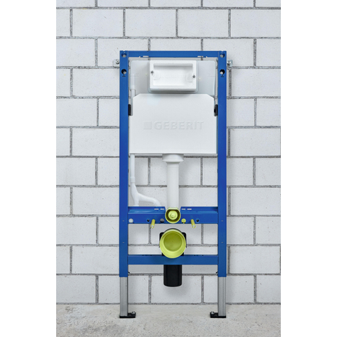 Geberit Duofix Basic UP100 Delta inbouwreservoir - voor wand wc - 112cm - 12cm - wandankers - blauw SW1237473
