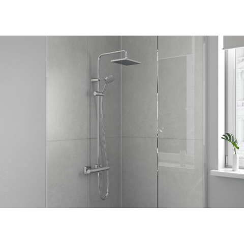 Hansgrohe Vernis Shape Showerpipe - 230 - 1jet - met douche - thermostaat - hoogglans chroom SW651691