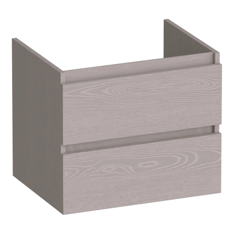 BRAUER Joy meuble sous-lavabo 60 2 tiroirs softclose - sans poignées - 1 découpe pour siphon - Timber Greige SW1201164