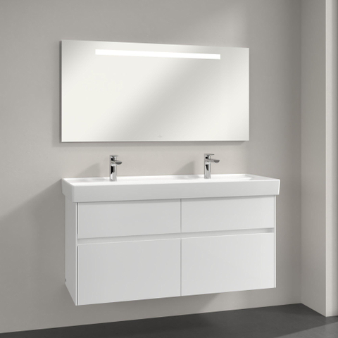 Villeroy & Boch More to see one spiegel - met geïntegreerde led verlichting - 100x60mm - inclusief bevestiging - glans zilver SW453753