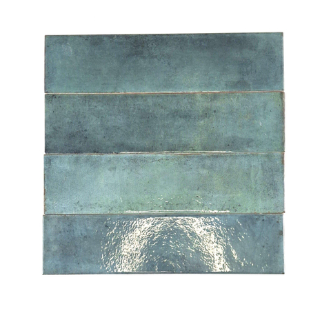 ÉCHANTILLON Terravito Sileno Pour carreau mural - 30x7,5cm - 8mm - Vert SW1221411
