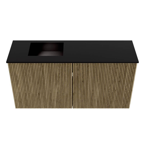 Mondiaz JOYA Meuble de toilette 80cm - couleur Dusk - Vasque FAYE position Gauche 1 trou de robinet couleur Urban SW1421632