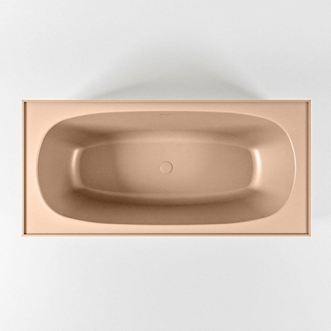 MONDIAZ ROCK Baignoire îlot - 170x70cm - couleur Plata / Talc SW1015106
