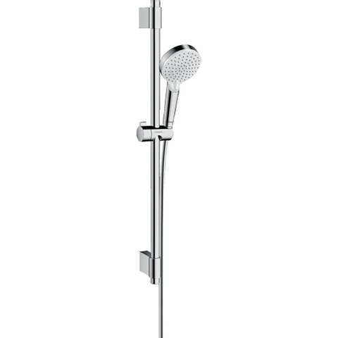 Hansgrohe Crometta Glijstangset - met handdouche - diameter 10cm - met 3 straalsoorten - 72cm - met doucheslang - hoogglans chroom SW421061