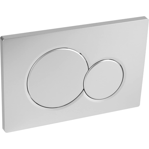 Geberit Sigma01 bedieningsplaat - 2-toets spoeling - ronde knoppen - mat chroom gelakt - mat chroom SW420175