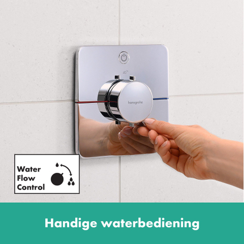 Hansgrohe Showerselect comfort q Thermostaat - inbouw - 1 functie - hoogglans chroom SW918828