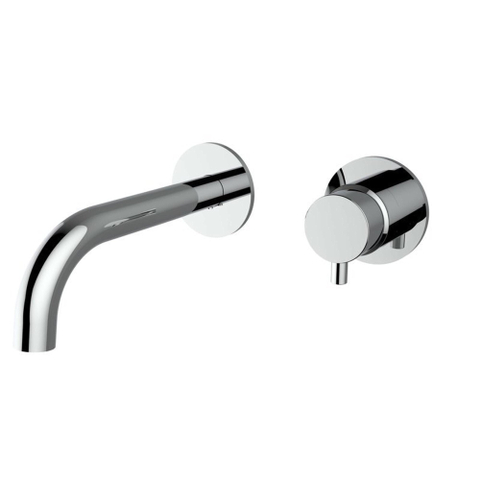 Plieger Napoli robinet mural encastré 1 levier avec bec 18,3 cm incl. partie encastrée chrome SW420917