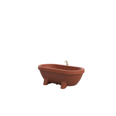 Gardentub Baignoire îlot (extérieur) - 194x94x66cm - synthétique - compatible à l'extérieur - terracotta mat SW1017091