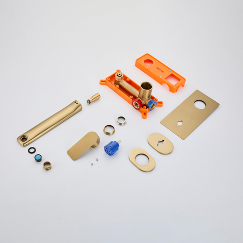 FugaFlow Efficiente Sobrado Wastafelmengkraan - inbouw - mat goud SW1587951