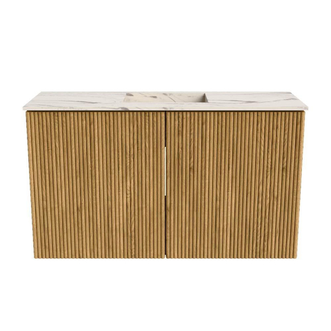 Mondiaz JOYA-DLUX Meuble de salle de bains 70cm - couleur Chêne - Vasque FAYE position Milieu Sans trou de robinet couleur Nata SW1424014