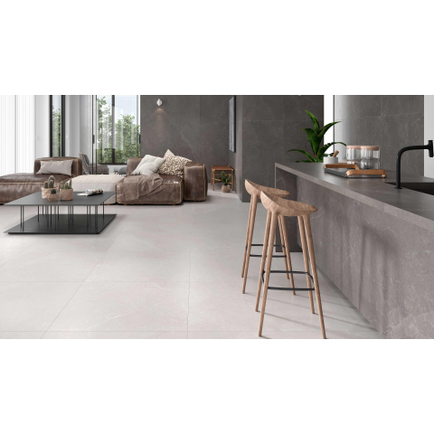 Ceralto Sylvaro Tone Carreau de sol - 90x90cm - 10.0mm - rectifié - Blanc SW656051