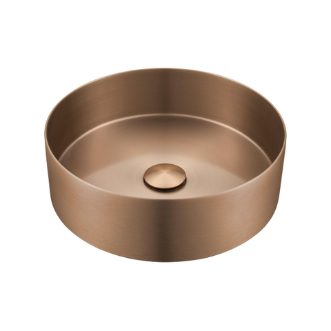 Saniclass ONE vasque a poser 36x11cm inox cuivre brosse SW1405346