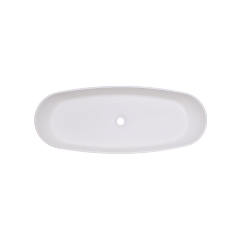 FugaFlow Eccelente Pietra Vasque - 95x36x14 cm - solid surface - blanc mat SW1587833