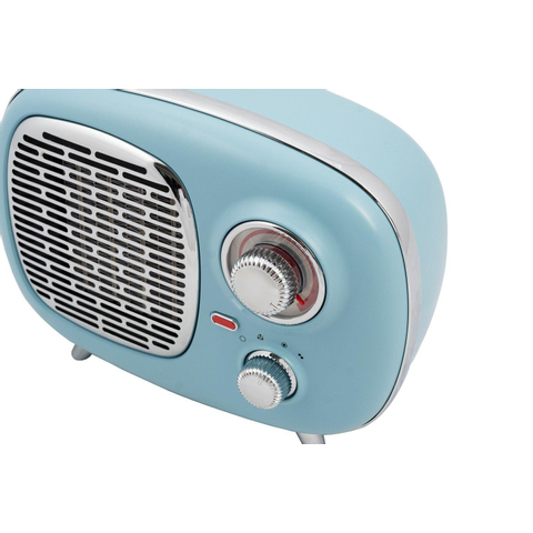 Eurom B-4 PTC 1500 Radiateur soufflant Design Rétro 1500 watt 14.5x28.1x21.8cm Bleu SW486868