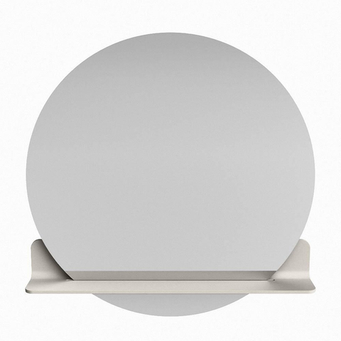 Mondiaz SPOT spiegel – Ø80 cm – met planchet – Linen (offwhite) SW1235554
