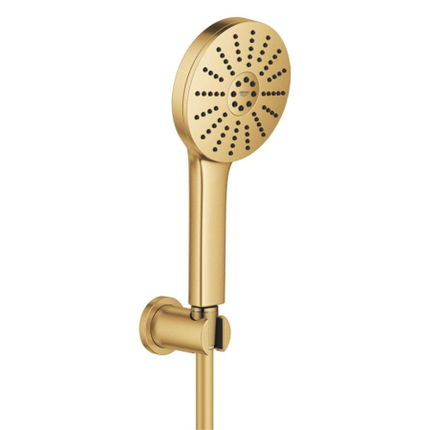 Grohe Vitalio Joy Badset - 175cm handdouche - 3 straalsoorten - thermostaatkraan - Cool Sunrise geborsteld SW1576447