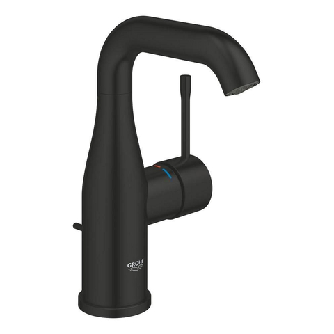 GROHE Essence New wastafelkraan - m-size - hoog - met waste - mat zwart SW1477552