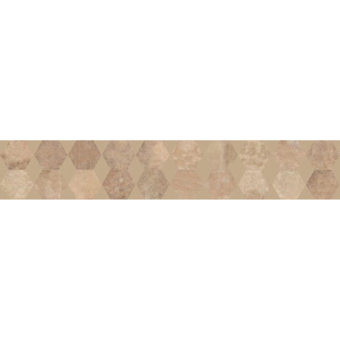 Ceralto Neroli Stone carrelage sol et mur - 30x35cm - 9mm - hexagonal - R9 - effet pierre - cotto mat (rouge) SW795701