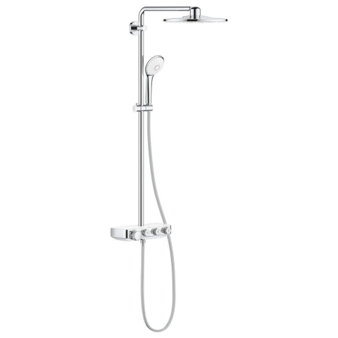 Grohe Euphoria SmartControl Regendoucheset Opbouw- hoofddouche 31cm - handdouche rond - moon white (wit) SW209455